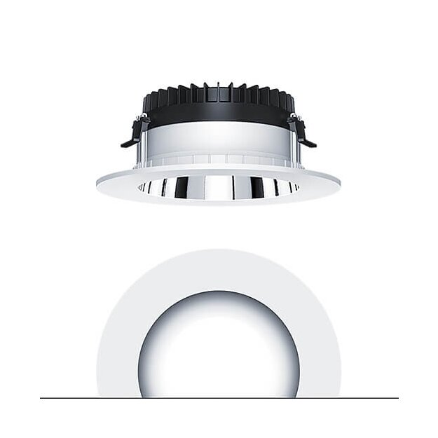 Zumtobel 62927756 LED Decken-Einbauleuchte PANOS R R200 2k-940 LDO H AL RET WH