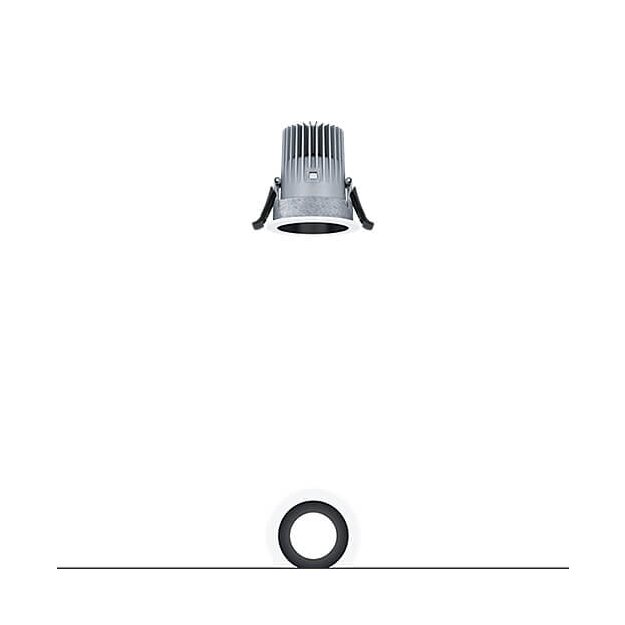 Zumtobel 62927894 LED Decken-Einbauleuchte PANOS R R68 1K-930 SWI FL BK WH