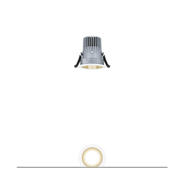 Zumtobel 62927914 LED Decken-Einbauleuchte PANOS R R68 1K-940 SWI SP FAL WH