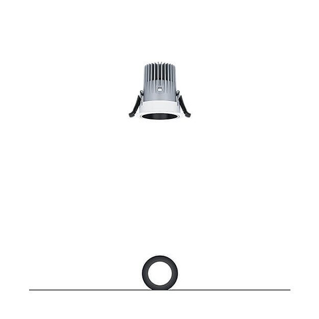 Zumtobel 62927937 LED Decken-Einbauleuchte PANOS R R68 1K-940 LDO FL BK TL