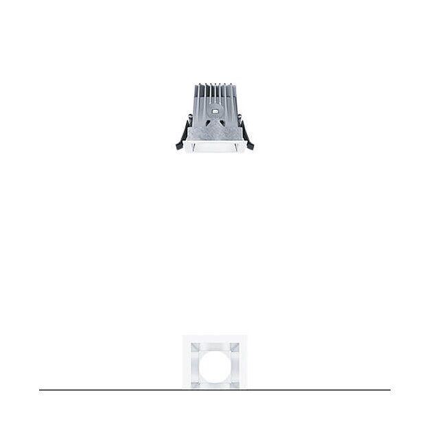 Zumtobel 62927972 LED Decken-Einbauleuchte PANOS R Q68 1K-930 SWI FL AL WH