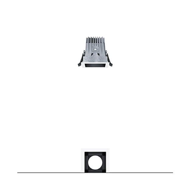 Zumtobel 62927987 LED Decken-Einbauleuchte PANOS R Q68 1K-930 LDO FL BK WH