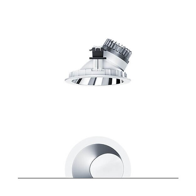 Zumtobel 62928574 LED Decken-Einbauleuchte PANOS R R150 1k-930 LDO WW AL WH