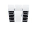 Zumtobel 42189309 LED-Strahler 2x7 SCENO 2X7 4400-830+ME SWI TEC WFL WH
