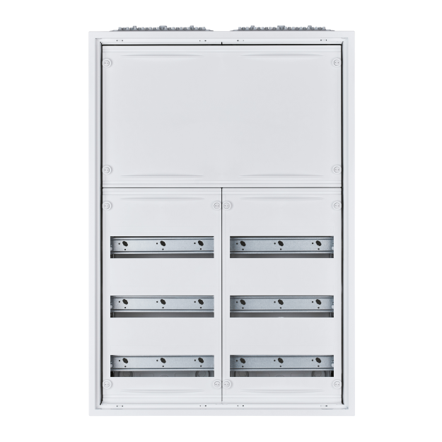 F-Tronic 7110706 AP Feldverteiler FV2-5-RK 2-feldrig 5r Reihenklemmen 800x550x165mm FV2-5-RK