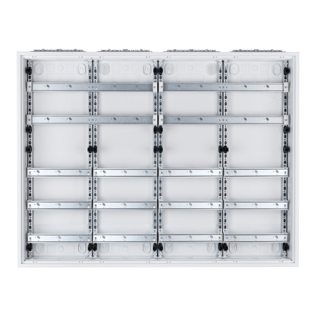 F-Tronic 7110708 AP Feldverteiler FV4-5-RK 4-feldrig 5r Reihenklemmen 800x1050x165mm FV4-5-RK