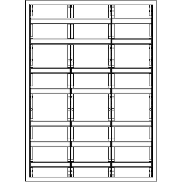 F-Tronic 7110720 Verteilerschrank VS3-7-RK 3-feldrig 7r Reihenklemmen 1100x800x210mm VS3-7-RK