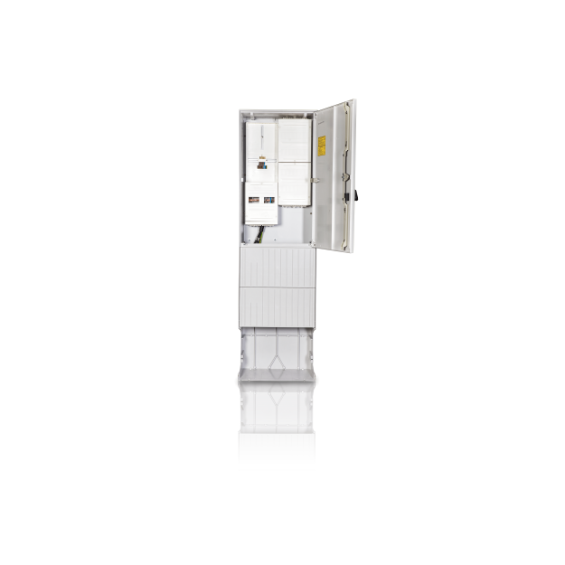 F-Tronic 7160167 Zähleranschlusssäule 2-feldrig H=2010mm 3.HZ ohne Haube ZSA202-2-ZK-APZ-HO