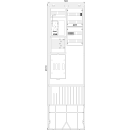 F-Tronic 7160181 Zähleranschlusssäule 2-feldrig...