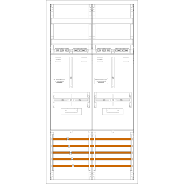 F-Tronic 7190002 Zählerplatz-Set 3HZ722 2 ZP