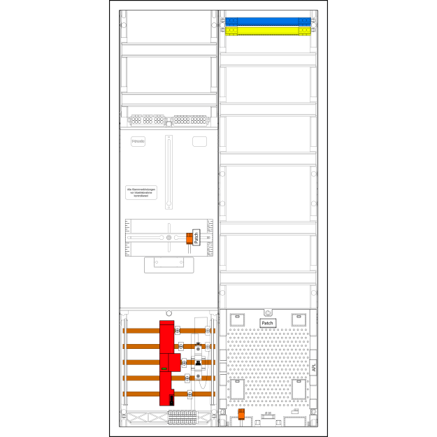 F-Tronic 7190080 Zählerplatz-Set 3HZ721APZB6ÜS 1 ZP 1 VAPZ inklusive APL SPVGB6 ÜSS 2 PPV 1 PL100
