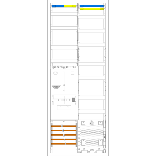 F-Tronic 7193001 Zählerplatz-Set 3HZ921APZ 1 ZP 1 VAPZ inklusive APL 2 PPV 1 PL150