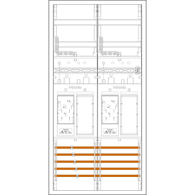 F-Tronic 7195015 Zählerplatz-Set 3HZ721APZ63B10ÜS 1 ZP 1 VAPZ inklusive APL SLS 63A ÜSS SPVGB10 2 PPV 1 PL100