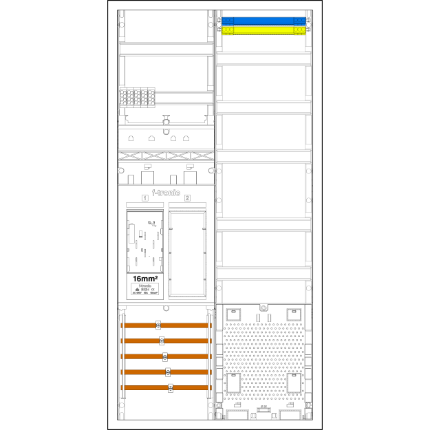 F-Tronic 7195200 Zählerplatz-Set 3HZ721APZRFZ50B6 1 ZP 1 VAPZRFZ inklusive APL SLS 50A SPVGB6 2 PPV 1 PL100