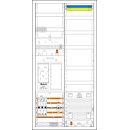 F-Tronic 7195213 Zählerplatz-Set 3HZ721APZRFZ35D01 1 ZP 1 VAPZRFZ inklusive APL SLS 35A SPVGD01 2 PPV 1 PL100