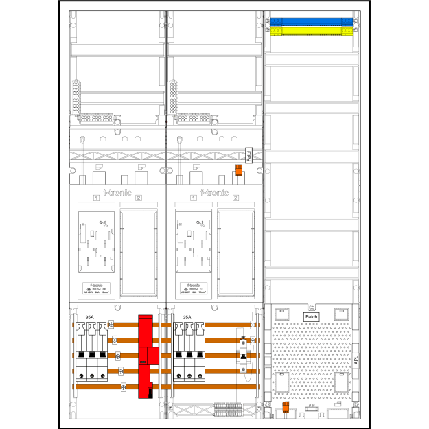 F-Tronic 7195619 EHZ732APZ35B10ÜS,2 ZP,2 DS,2 R 1 VAPZ inkl. APL SLS 35A ÜSS SPVGB10 2 PPV 1 PL150 EHZ732APZ35B10ÜS