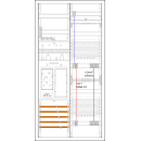 F-Tronic 7195153 Zählerplatz-Set 3HZ732APZRFZ35D01 2 ZP 1 VAPZRFZ inklusive APL SLS 35A SPVGD01 2 PPV 1 PL150