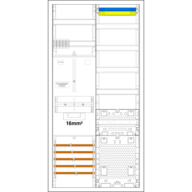 F-Tronic 7190219 Zählerplatz-Set 3HZ732APZRFZ50D01 2 ZP 1 VAPZRFZ inklusive APL SLS 50A SPVGD01 2 PPV 1 PL150