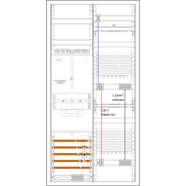 F-Tronic 7190131 Zählerplatz-Set 3HZ721APZ-2VFKT 1 ZP 1 VAPZ inklusive APL 2 VF 2 PPV 1 PL100 1 Klingeltrafo