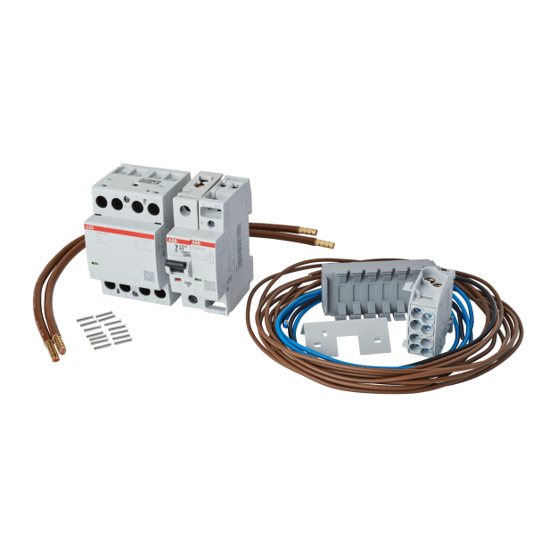 F-Tronic 7110121 WP63R-Set Schütz 63A 4polig Plombierkappe LS 6A 1polig Relais 20A 20-11 inklusive Verdra
