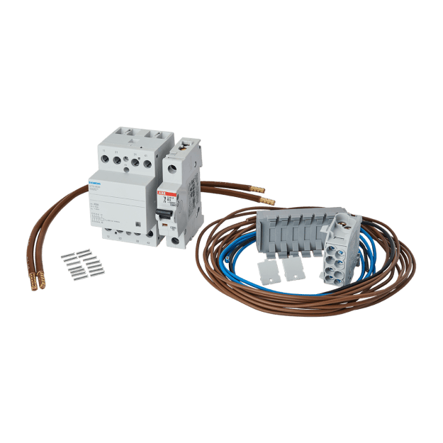 F-Tronic 7110186 WP63Ö-Set Schütz63A4pol. Plombierkappe LS6A 1-polig inkl. Verdrahtung WP63Ö-Set