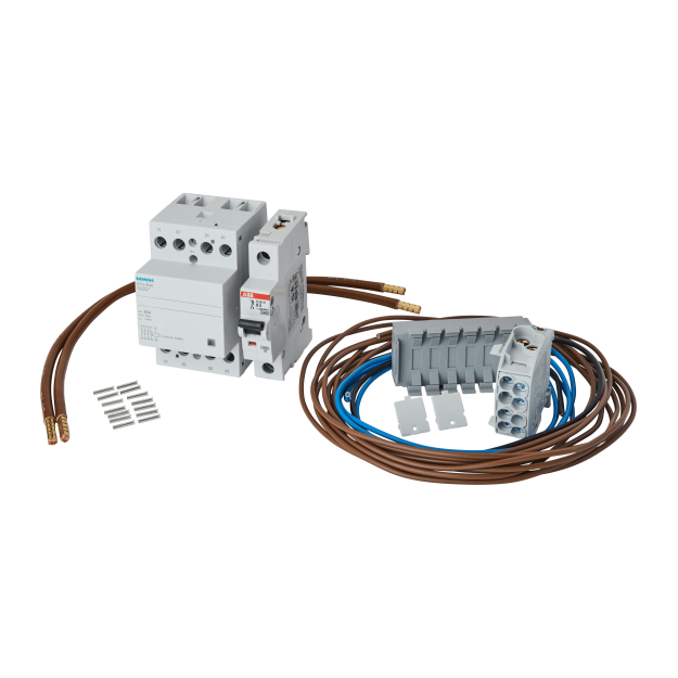 F-Tronic 7110186 WP63Ö-Set Schütz63A4polig Plombierkappe LS6A1polig inklusive Verdrahtung