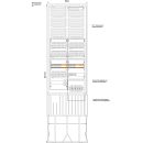 F-Tronic 7160188 E-MOB Säule 20 Ladepunkte 11kW mit...