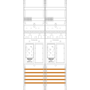 F-Tronic 7141006 Zählerfeld ER26-16 2-feldrig...