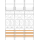 F-Tronic 7141022 Zählerfeld E316 3-feldrig H=1050mm 6-eHZ