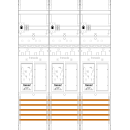 F-Tronic 7141107 Zählerfeld ER36-16-HSS 3-feldrig...