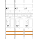 F-Tronic 7141107 Zählerfeld ER36-16-HSS 3-feldrig...