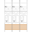 F-Tronic 7141257 Zählerfeld ER36DS-16-HSS 3-feldrig...
