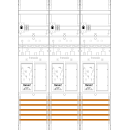 F-Tronic 7141257 Zählerfeld ER36DS-16-HSS 3-feldrig...