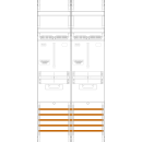 F-Tronic 7141303 Zählerfeld Z21B 2-feldrig H=1050mm 2-3.HZ