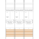F-Tronic 7141455 Zählerfeld Z31B-ZSK 3-feldrig...