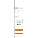 F-Tronic 7141457 Zählerfeld Z1B-16-ZSK H=1050mm 1-feldrig 1-3.HZ 16mm² 1 ZSK-Set