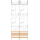 F-Tronic 7142031 Zählerfeld Z215 2-feldrig H=1200mm 4-3.HZ