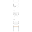 F-Tronic 7143452 Zählerfeld ZR6-ZSK 1-feldrig...
