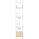 F-Tronic 7143455 Zählerfeld Z16-ZSK 1-feldrig H=1350mm 2-3.HZ 2 ZSK-Set