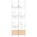 F-Tronic 7143459 Zählerfeld Z16ZR6-ZSK H=1350mm 2-feldrig 3-3.HZ 3 ZSK-Set 1 TRE