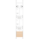 F-Tronic 7143505 Zählerfeld Z16-ZSK-HSP 1-feldrig...