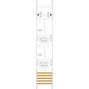 F-Tronic 7143505 Zählerfeld Z16-ZSK-HSP 1-feldrig...