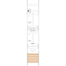 F-Tronic 7143552 Zählerfeld ZR6-ZSK-HSS 1-feldrig...