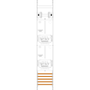 F-Tronic 7143555 Zählerfeld Z16-ZSK-HSS 1-feldrig...