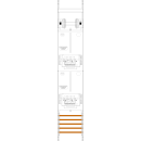 F-Tronic 7143555 Zählerfeld Z16-ZSK-HSS 1-feldrig...