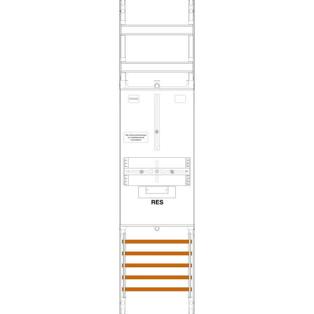 F-Tronic 7145050 Reservefeld R1BLUX 1-feldrig H=1050mm 1 Reserveplatz 3.HZ