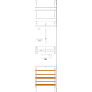 F-Tronic 7145050 Reservefeld R1BLUX 1-feldrig H=1050mm 1 Reserveplatz 3.HZ