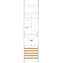 F-Tronic 7145050 Reservefeld R1BLUX 1-feldrig H=1050mm 1 Reserveplatz 3.HZ
