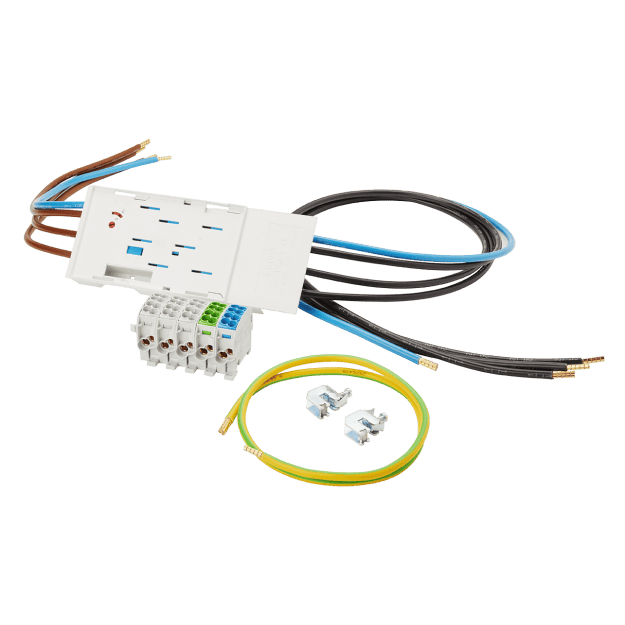F-Tronic 7110604 BKE-I16L Kassette 63A 16mm² mit langer Zugangsleitung und Anschlussklemmen BKE-I16L