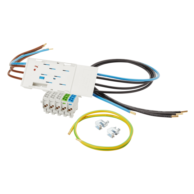 F-Tronic 7110604 BKE-I16L Kassette 63A 16mm² mit langer Zugangsleitung und Anschlussklemmen